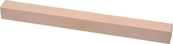 Made in USA - 600 Grit Aluminum Oxide Square Polishing Stone - Super Fine Grade, 1/2" Wide x 6" Long x 1/2" Thick - Americas Tooling