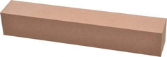 Made in USA - 220 Grit Aluminum Oxide Square Polishing Stone - Very Fine Grade, 1" Wide x 6" Long x 1" Thick - Americas Tooling