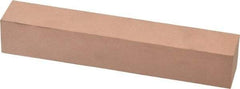 Made in USA - 320 Grit Aluminum Oxide Square Polishing Stone - Extra Fine Grade, 1" Wide x 6" Long x 1" Thick - Americas Tooling