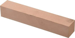 Made in USA - 400 Grit Aluminum Oxide Square Polishing Stone - Super Fine Grade, 1" Wide x 6" Long x 1" Thick - Americas Tooling