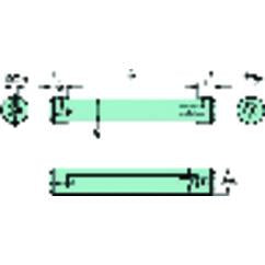 CXS-A20-04-06 Cylindrical Shank With Flat To CoroTurn® XS Double-Ended Adaptor - Americas Tooling