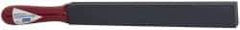 Norton - 14-3/4" Long x 1" Wide x 3/4" Thick, Silicon Carbide Sharpening Stone - Taper, Medium Grade - Americas Tooling