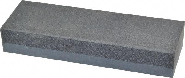 Made in USA - 6" Long x 2" Wide x 1" Thick, Silicon Carbide Sharpening Stone - Rectangle, Coarse, Fine Grade - Americas Tooling