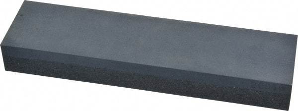 Made in USA - 8" Long x 2" Wide x 1" Thick, Silicon Carbide Sharpening Stone - Rectangle, Coarse, Fine Grade - Americas Tooling