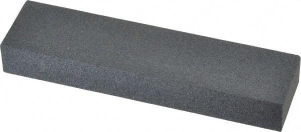 Made in USA - 4" Long x 1" Wide x 1/2" Thick, Silicon Carbide Sharpening Stone - Rectangle, Medium Grade - Americas Tooling