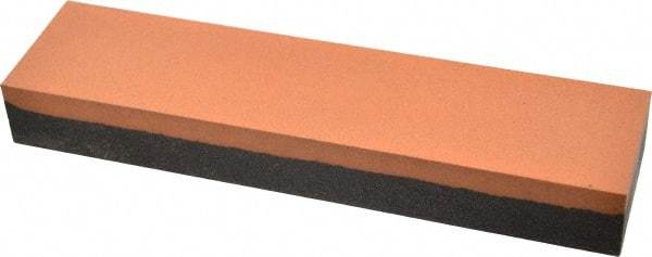 Made in USA - 8" Long x 2" Wide x 1" Thick, Aluminum Oxide Sharpening Stone - Rectangle, Coarse, Fine Grade - Americas Tooling