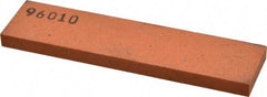 Made in USA - 4" Long x 1" Wide x 1/4" Thick, Aluminum Oxide Sharpening Stone - Rectangle, Fine Grade - Americas Tooling