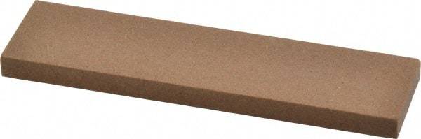 Made in USA - 4" Long x 1" Wide x 1/4" Thick, Aluminum Oxide Sharpening Stone - Rectangle, Medium Grade - Americas Tooling