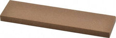 Made in USA - 4" Long x 1" Wide x 1/4" Thick, Aluminum Oxide Sharpening Stone - Rectangle, Medium Grade - Americas Tooling