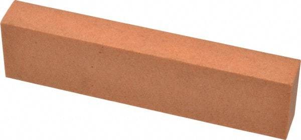 Made in USA - 4" Long x 1" Wide x 1/2" Thick, Aluminum Oxide Sharpening Stone - Rectangle, Fine Grade - Americas Tooling