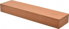 Made in USA - 8" Long x 2" Wide x 1" Thick, Aluminum Oxide Sharpening Stone - Rectangle, Fine Grade - Americas Tooling