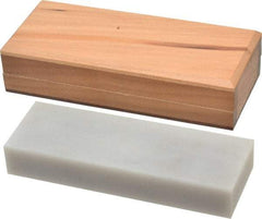 Made in USA - 6" Long x 2" Wide x 3/4" Thick, Novaculite Sharpening Stone - Rectangle, Ultra Fine Grade - Americas Tooling