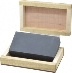 Made in USA - 4" Long x 2" Wide x 3/4" Thick, Novaculite Sharpening Stone - Rectangle, Extra Fine Grade - Americas Tooling