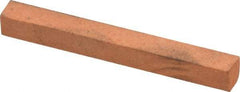 Made in USA - 4" Long x 1/4" Wide x 1/4" Thick, Aluminum Oxide Sharpening Stone - Square, Fine Grade - Americas Tooling