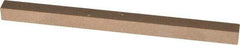 Made in USA - 4" Long x 1/4" Wide x 1/4" Thick, Aluminum Oxide Sharpening Stone - Square, Medium Grade - Americas Tooling