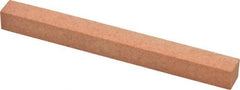 Made in USA - 4" Long x 3/8" Wide x 3/8" Thick, Aluminum Oxide Sharpening Stone - Square, Fine Grade - Americas Tooling