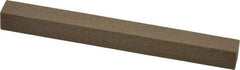 Made in USA - 4" Long x 3/8" Wide x 3/8" Thick, Aluminum Oxide Sharpening Stone - Square, Medium Grade - Americas Tooling