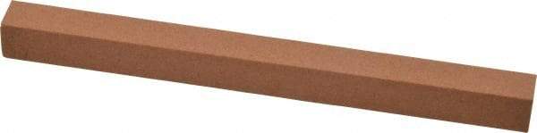 Made in USA - 6" Long x 1/2" Wide x 1/2" Thick, Aluminum Oxide Sharpening Stone - Square, Medium Grade - Americas Tooling