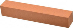 Made in USA - 6" Long x 1" Wide x 1" Thick, Aluminum Oxide Sharpening Stone - Square, Fine Grade - Americas Tooling