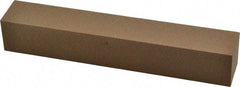 Made in USA - 6" Long x 1" Wide x 1" Thick, Aluminum Oxide Sharpening Stone - Square, Medium Grade - Americas Tooling