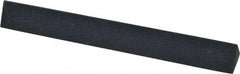 Made in USA - 4" Long x 1/2" Wide x 1/2" Thick, Silicon Carbide Sharpening Stone - Triangle, Fine Grade - Americas Tooling