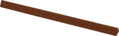 Made in USA - 4" Long x 1/4" Wide x 1/4" Thick, Aluminum Oxide Sharpening Stone - Triangle, Fine Grade - Americas Tooling