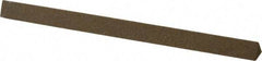 Made in USA - 4" Long x 1/4" Wide x 1/4" Thick, Aluminum Oxide Sharpening Stone - Triangle, Medium Grade - Americas Tooling