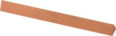 Made in USA - 4" Long x 3/8" Wide x 3/8" Thick, Aluminum Oxide Sharpening Stone - Triangle, Fine Grade - Americas Tooling