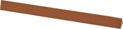 Made in USA - 6" Long x 1/2" Wide x 1/2" Thick, Aluminum Oxide Sharpening Stone - Triangle, Fine Grade - Americas Tooling