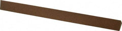 Made in USA - 6" Long x 1/2" Wide x 1/2" Thick, Aluminum Oxide Sharpening Stone - Triangle, Medium Grade - Americas Tooling