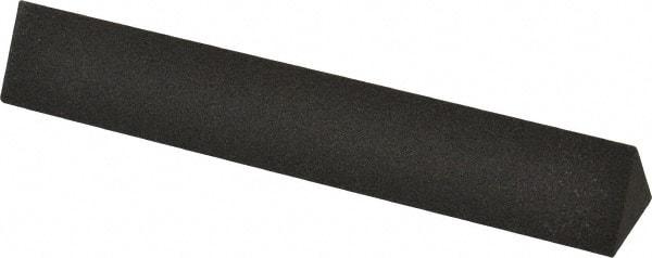 Made in USA - 6" Long x 1" Wide x 1" Thick, Aluminum Oxide Sharpening Stone - Triangle, Coarse Grade - Americas Tooling