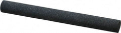 Made in USA - 4" Long x 3/8" Diam x 3/8" Thick, Silicon Carbide Sharpening Stone - Round, Medium Grade - Americas Tooling