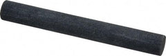 Made in USA - 4" Long x 1/2" Diam x 1/2" Thick, Silicon Carbide Sharpening Stone - Round, Medium Grade - Americas Tooling