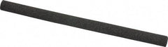 Made in USA - 4" Long x 1/4" Diam x 1/4" Thick, Aluminum Oxide Sharpening Stone - Round, Coarse Grade - Americas Tooling