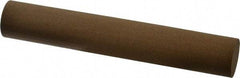 Made in USA - 6" Long x 1" Diam x 1" Thick, Aluminum Oxide Sharpening Stone - Round, Medium Grade - Americas Tooling