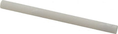 Made in USA - 3" Long x 1/4" Diam x 1/4" Thick, Novaculite Sharpening Stone - Round, Ultra Fine Grade - Americas Tooling