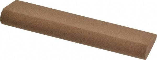 Made in USA - 4" Long x 1" Diam x 7/16" Thick, Aluminum Oxide Sharpening Stone - Round, Medium Grade - Americas Tooling