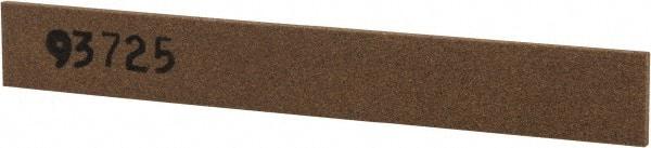 Made in USA - 1/2" Wide x 4" OAL, Aluminum Oxide Sharpening Stone - Flat, Medium Grade, 220 Grit - Americas Tooling