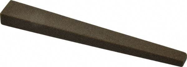 Made in USA - 1/2" Wide x 4" OAL, Aluminum Oxide Sharpening Stone - Flat Tapered, Coarse Grade, 120 Grit - Americas Tooling