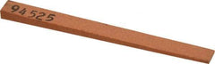 Made in USA - 5/16" Wide x 4" OAL, Aluminum Oxide Sharpening Stone - Flat Tapered, Fine Grade, 320 Grit - Americas Tooling