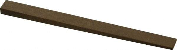 Made in USA - 5/16" Wide x 4" OAL, Aluminum Oxide Sharpening Stone - Flat Tapered, Medium Grade, 220 Grit - Americas Tooling