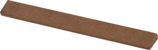 Made in USA - 7/16" Wide x 4" OAL, Aluminum Oxide Sharpening Stone - Oval Tapered, Medium Grade, 220 Grit - Americas Tooling