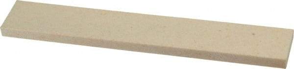 Norton - 120 Grit Aluminum Oxide Rectangular Roughing Stone - Fine Grade, 1" Wide x 6" Long x 1/4" Thick - Americas Tooling