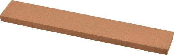 Norton - 180 Grit Aluminum Oxide Rectangular Roughing Stone - Very Fine Grade, 1" Wide x 6" Long x 1/4" Thick - Americas Tooling