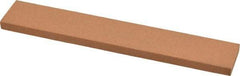 Norton - 180 Grit Aluminum Oxide Rectangular Roughing Stone - Very Fine Grade, 1" Wide x 6" Long x 1/4" Thick - Americas Tooling