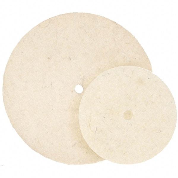 WALTER Surface Technologies - 7" Diam, Unmounted Buffing Wheel - Hook & Loop Felt Disc, High Density Density - Americas Tooling