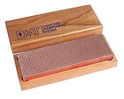 DMT - 6" Long x 2" Wide x 3/4" Thick, Diam ond Sharpening Stone - Rectangle, 600 Grit, Fine Grade - Americas Tooling