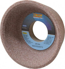 Norton - 4" Diam, 1-1/4" Hole Size, 1-1/2" Overall Thickness, 60 Grit, Type 11 Tool & Cutter Grinding Wheel - Medium Grade, Aluminum Oxide, K Hardness, Vitrified Bond, 5,730 RPM - Americas Tooling