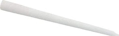 Norton - 3" Long x 1/4" Diam x 1/4" Thick, Novaculite Sharpening Stone - Round Tapered, Ultra Fine Grade - Americas Tooling