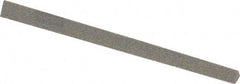 Norton - 4" Long x 1/4" Wide x 1/4" Thick, Aluminum Oxide Sharpening Stone - Triangle, Coarse Grade - Americas Tooling